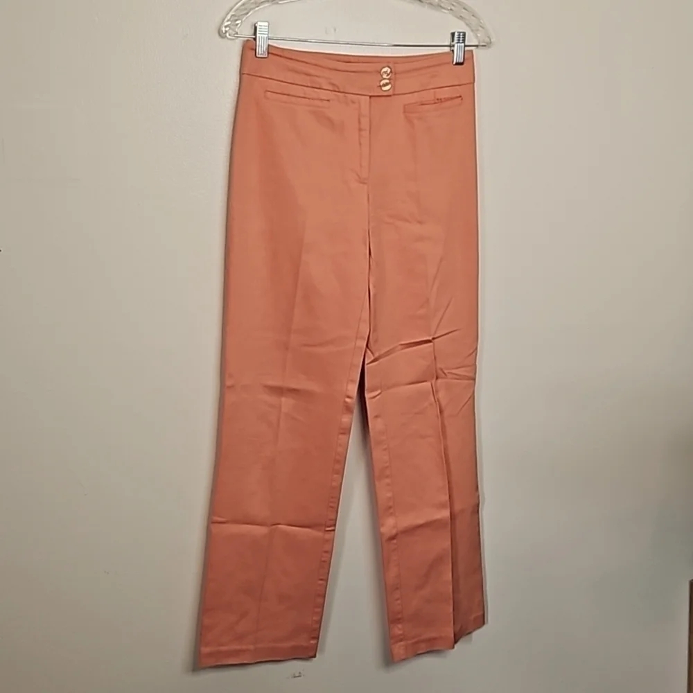 Tribella Sport Denim Pants Coral Orange Pink Size 2